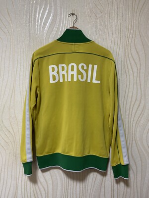 トップス vintage77 2010 BRAZIL N98 AUTHENTIC FOOTBALL SOCCER TRACK JACKET NIKE