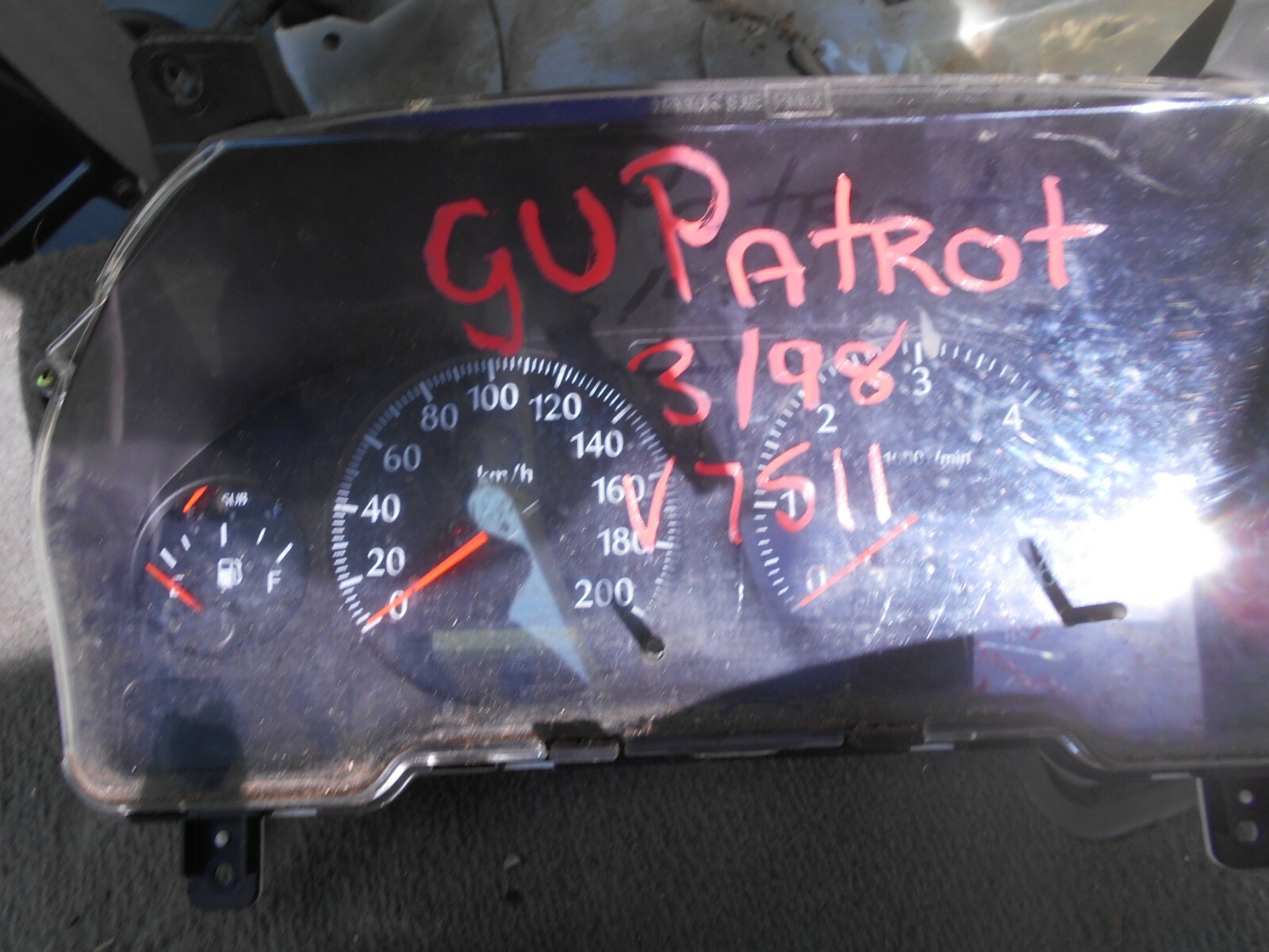 3/98 NISSAN GU PATROL WAGON INSTRUMENT CLUSTER (STOCK NUMBER V7511) eBay