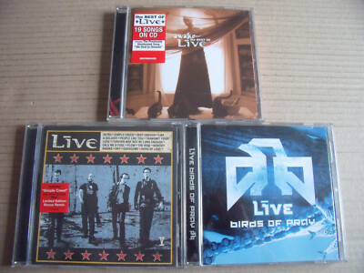 3 x Live - Birds Of Pray + Awake / The Best Of + V