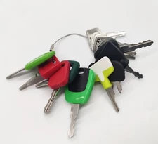 15 Heavy Equipment Master Ignition Key Set For Cat Volvo JCB Case JD Bobcat