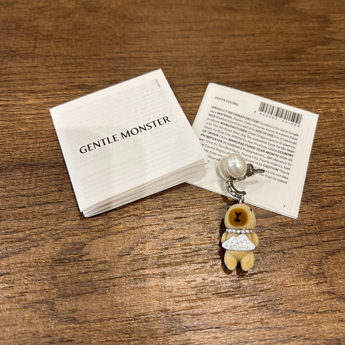 GENTLEMONSTER jennie petite cooing チャーム Gentle Monster x Jennie Jentle Salon Petite Cooing Charm