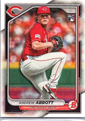 Andrew Abbott 2024 Bowman RC #70 Cincinnati Reds 3Row 4A3