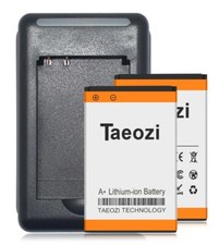 TAEOZI BL-5C Battery X2  Charger NOKIA 1100 2112 2270 2280 2285 2300 2600 2850