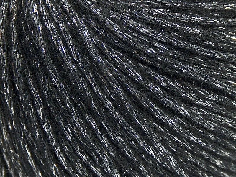 Пряжа для льда Silver Black Night Star 67950 DK шерстяная смесь металлик цепочка 50 г 218 лет - Изображение 2 из 4