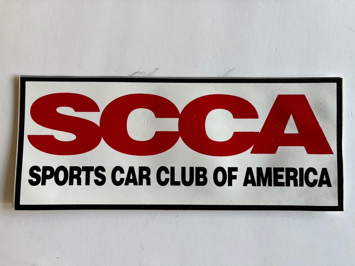 An Original Vintage SCCA Sticker ~8.5x3.5” NOS (2Z). NOTE | eBay