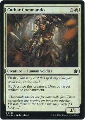 Cathar Commando (Foil) - 0139 - Foundations - Magic the Gathering (MTG) NM/M