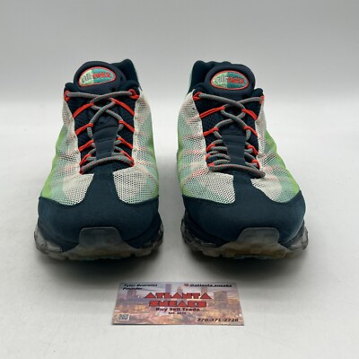 Size 11 - Nike Air Max 95 Dynamic Flywire Multicolor Green Suede