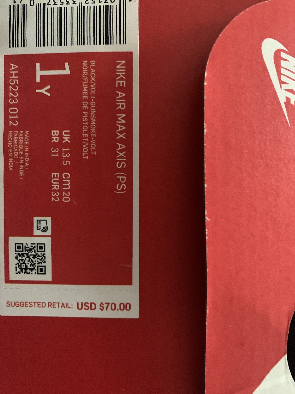 nike air max axis size 3