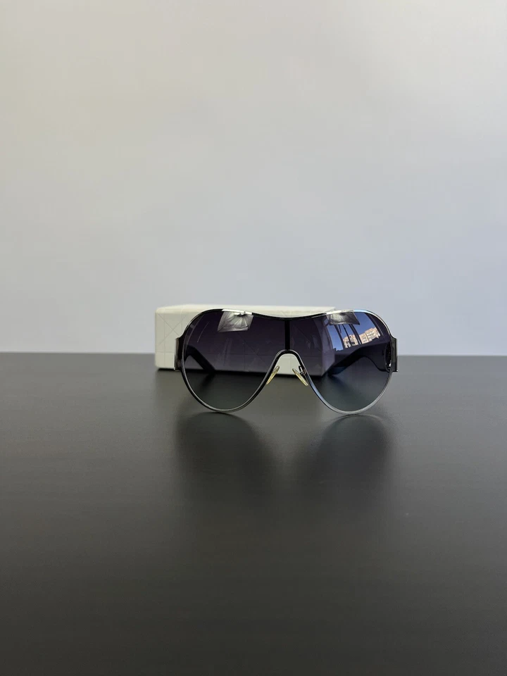 Christian Dior Vintage "I Love Dior 1" Mask Wrap Sunglasses Blue Code RQB2R 125 - Image 4 of 4