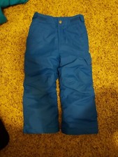 Columbia Boys 4-5 Years Snow Pants Adjustable Waist Cargo Blue