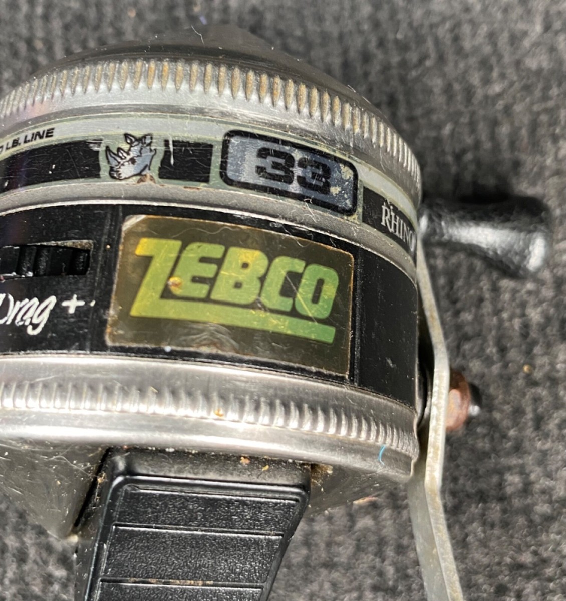 Vintage Zebco 33 Rhino Tough 1989 Brunswick casting reel Vintage Zebco 33 Rhino Tough 1989 Brunswick casting reel