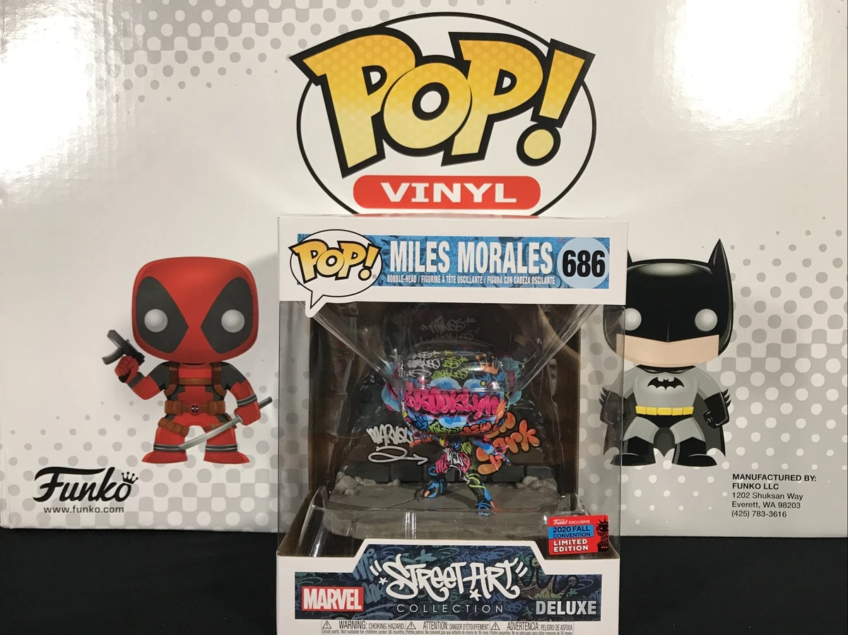 Funko Pop 2020 NYCC Limited Edition 686 Marvel Street Art Miles Morales NEW