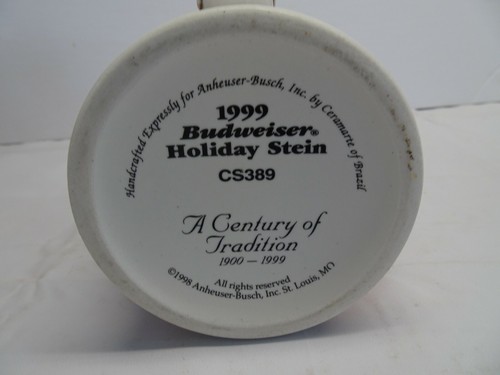STEIN Beer Mug 1999 Budweiser Clydesdales Horse Century of Tradition 1900-1999 - Picture 6 of 7