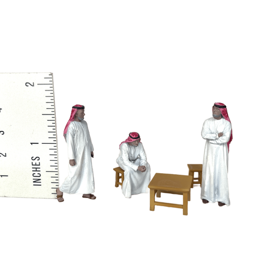 1/43 Arab muslim men figurines set for diorama - Picture 4 of 4