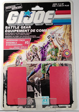 BATTLE GEAR ACCESSORY PACK 5 CANADIAN CARD GI JOE 1983 HASBRO CARD ONLY