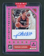2023-24 TOUMANI CAMARA 04/25 AUTO PANINI DONRUSS OPTIC PINK SIGNATURE SERIES