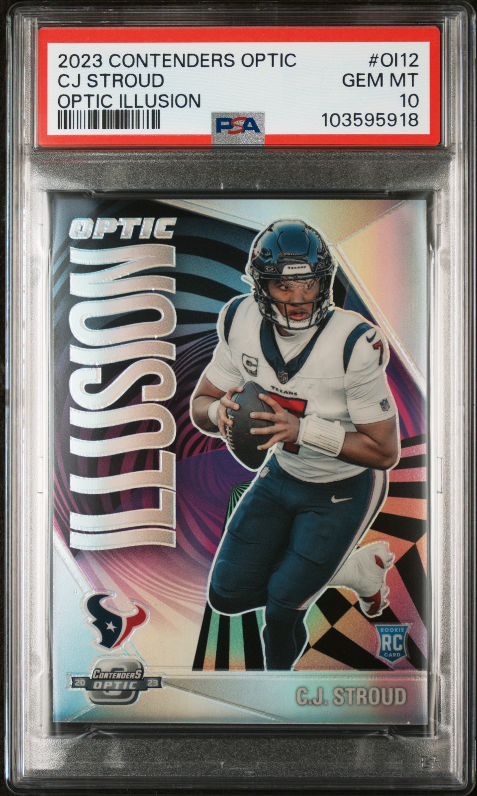 CJ Stroud Panini Contenders Optic Optic Illusion #OI12 Base