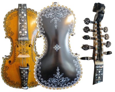 4*5 Strings Hardanger Fiddle, 4/4 Violin, great sound, Norwegian fiddle