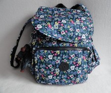 Kipling Navy Floral Print Backpack