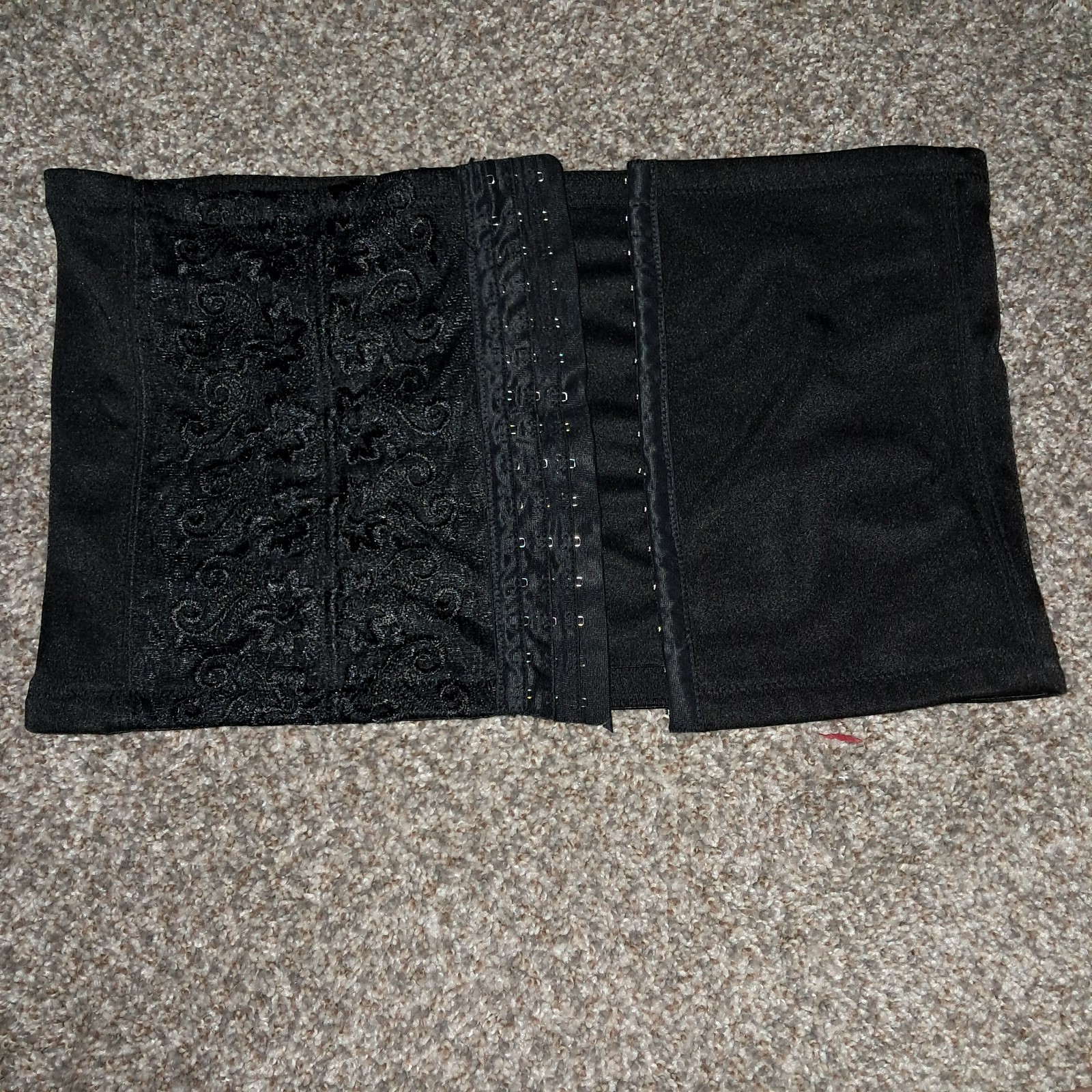 Black Embroidered Waist Trainer 33/34 for Hourglass Shape