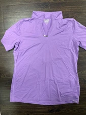 Dover Saddlery CoolBlast 100 Short Sleeve Sun Shirt - Purple - XL