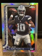 2025 Topps Chrome - Joe Milton III Refractor #85 Dallas Cowboys