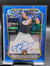 2026 Bowman Chrome Andrew Fischer 1st Auto Blue X-Fractor /150 #CPA-AF Brewers
