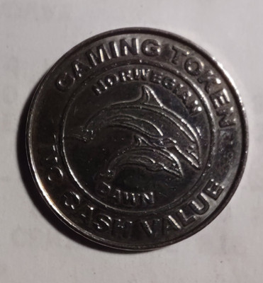 Norwegian Cruise Lines 25 cent gaming token - Norwegian Dawn