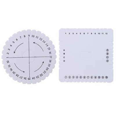 Round Square EVA Foam Braiding Disk 2pcs/set Handmade Plate Present Gfit