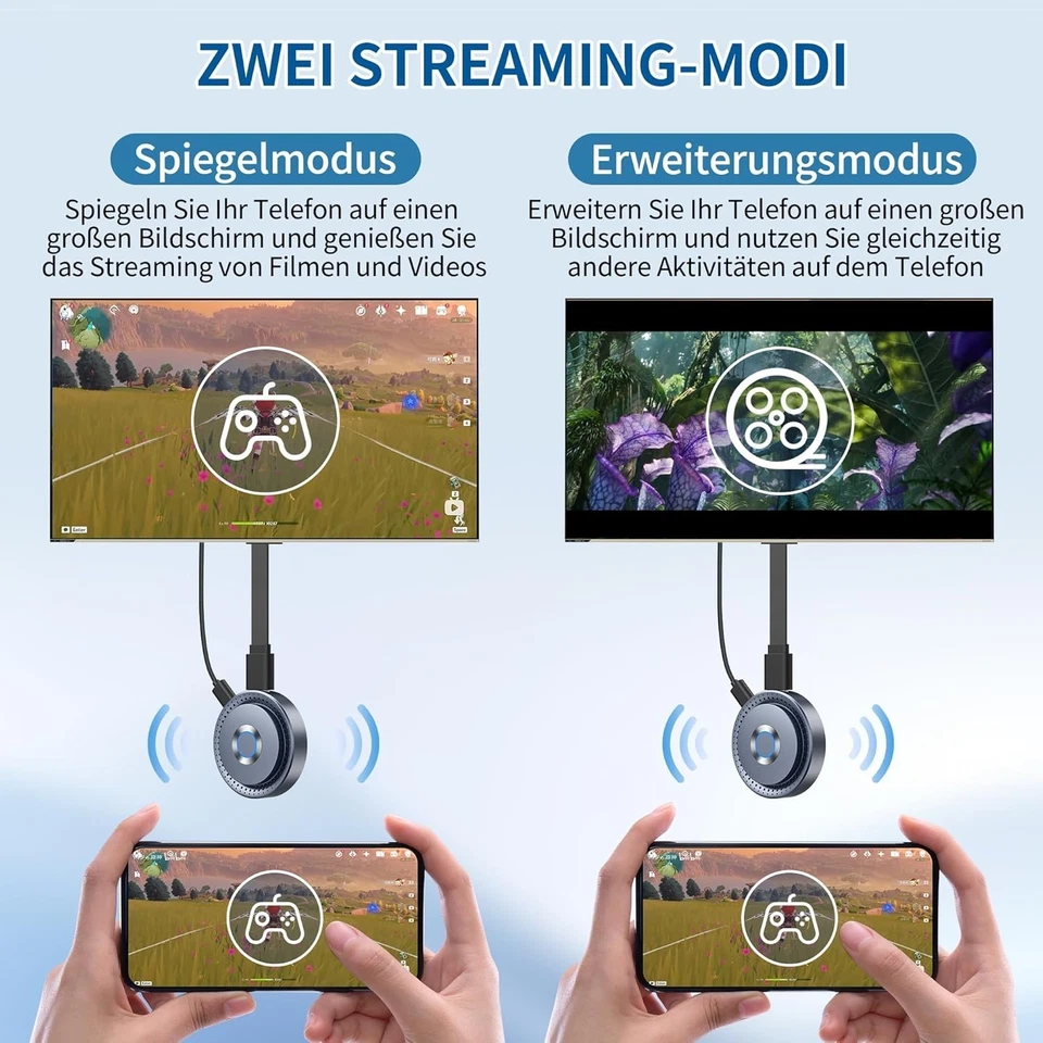 Miracast Wireless HDMI Dongle Adapter, HDMI Bluetooth Adapter, Wi-Fi Dongle with - Bild 2 von 4