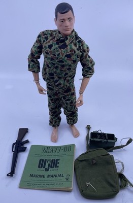 1960's Hasbro GI JOE Patent Pending Made in USA  Face Scar Black Hair