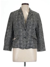 Ann Taylor LOFT Women Gray Blazer 12