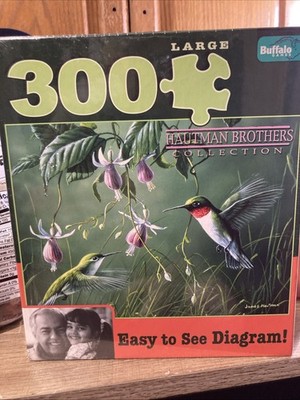 Buffalo Hummingbirds And Fuchsia Jigsaw Puzzle 300 Pcs Hautman Bros Collection