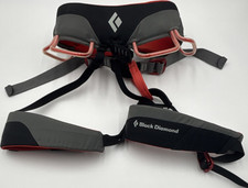 Black Diamond Climbing Harness Gray/Red with Mesh Bag Outdoor Equipment Men L