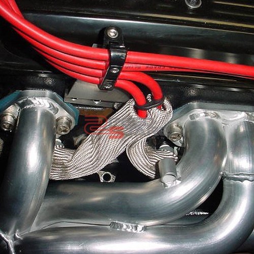X2 6" SPARK PLUG WIRE HIGH HEAT BOOT PROTECTOR COVER SLEEVE SHIELD/GUARD WHITE - Picture 4 of 4
