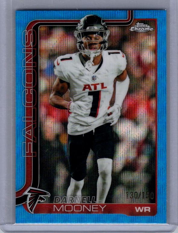 2025 Topps Chrome #11 Darnell Mooney Blue Refractor #/150