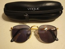 Vogue Firenze Black/Gold Sunglasses Frames Org Lenses Vintage Bausch Lomb
