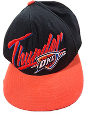 Oklahoma City Thunder Snapback Cap Hat OKC NBA Black Orange 2013 Mitchell & Ness