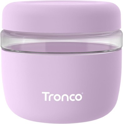 Tronco 24 oz Glass Lunch Bowl Container with Lid, Food 24 OZ, Lilac 