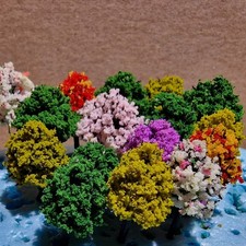 N Gauge Trees Set A09 - 16x Garden Parkland small model trees 2cm - 3cm