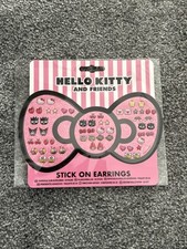 Hello Kitty Stick On Non-piercing Earrings for Little Girls Children’s 30 Pairs