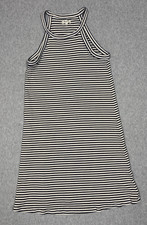 Madewell District Navy and White Striped Dress Light Casual Sleeveless Sz Small