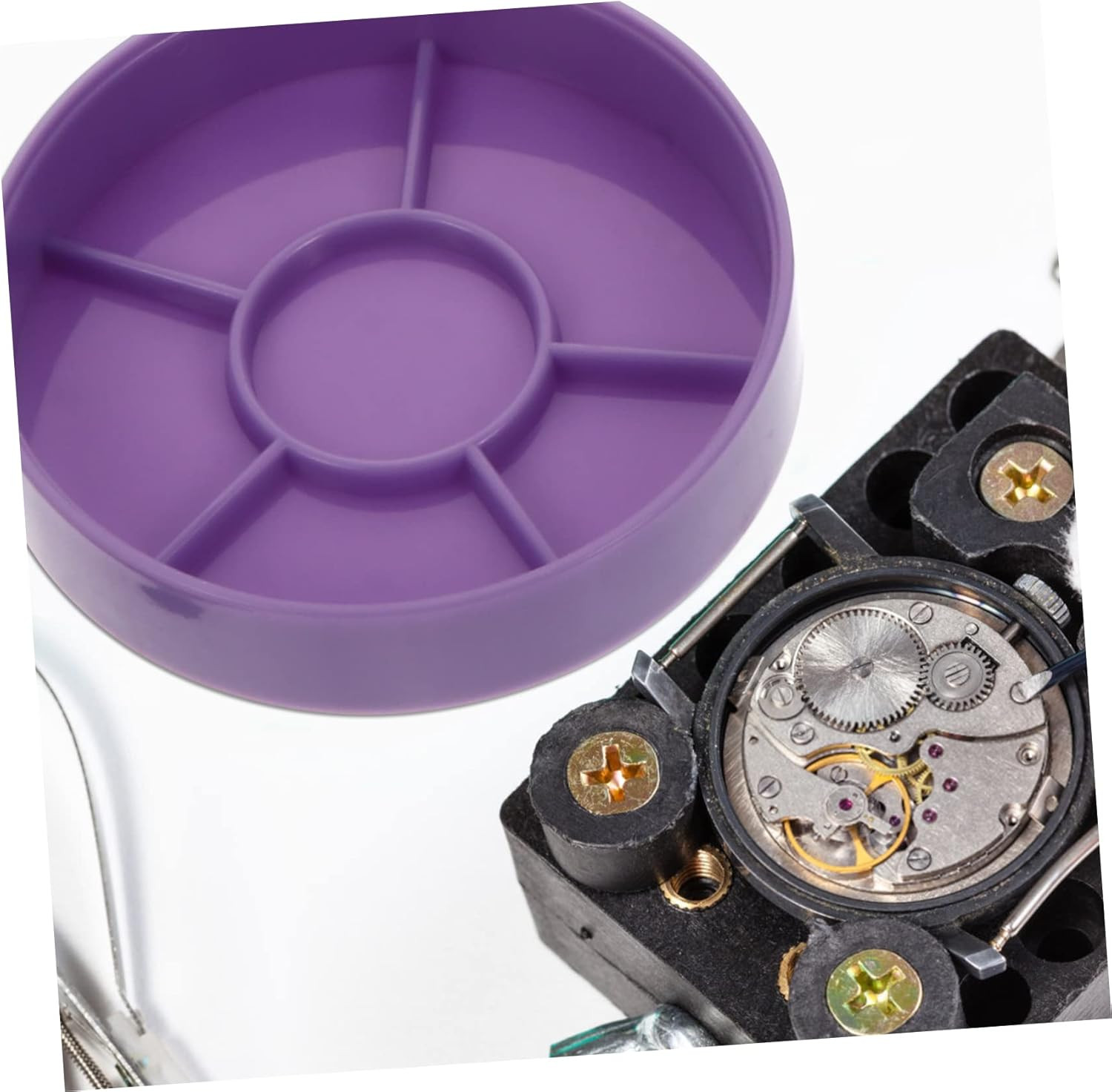 Watch Movement Dust Cover Tray 5 Layer Storage Box for Watches Movement Parts...