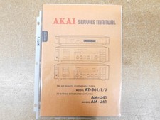 Akai AT-S61 FM/AM Quartz Synthesizer Tuner w/ Schematics original 