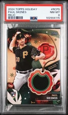 2024 TOPPS HOLIDAY RELICS #RCPS PAUL SKENES ROOKIE RC PSA 8