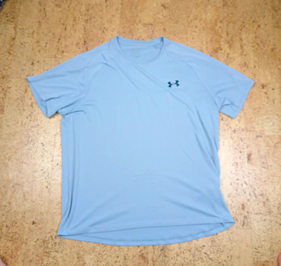 Under Armour Tech T-Shirt Gr. M   Hellblau / Grau   Sportshirt / Funktionsshirt