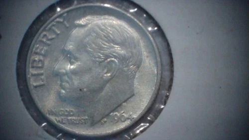 UNCIRCULATED 1964 D FDR US DIME SILVER IS $83 AN OZ!