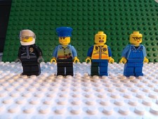 4 Lego City Figuren schlechter Zustand