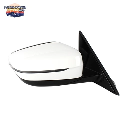 For BMW 320i 330i 330e 2019-2023 Right Passenger Side Mirror White W/ Blind Spot