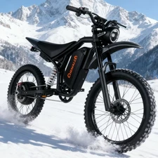 US Electric Dirt Bike 6500W Electric Motorcycle 60V 32AH E-MoutainBike CHEEVALRY